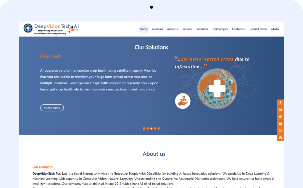 Deep Vision Tech Pvt Ltd – Pontaq – UK India Innovation Fund